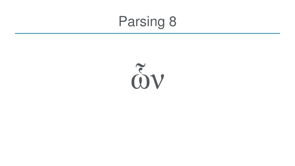 parsing 8