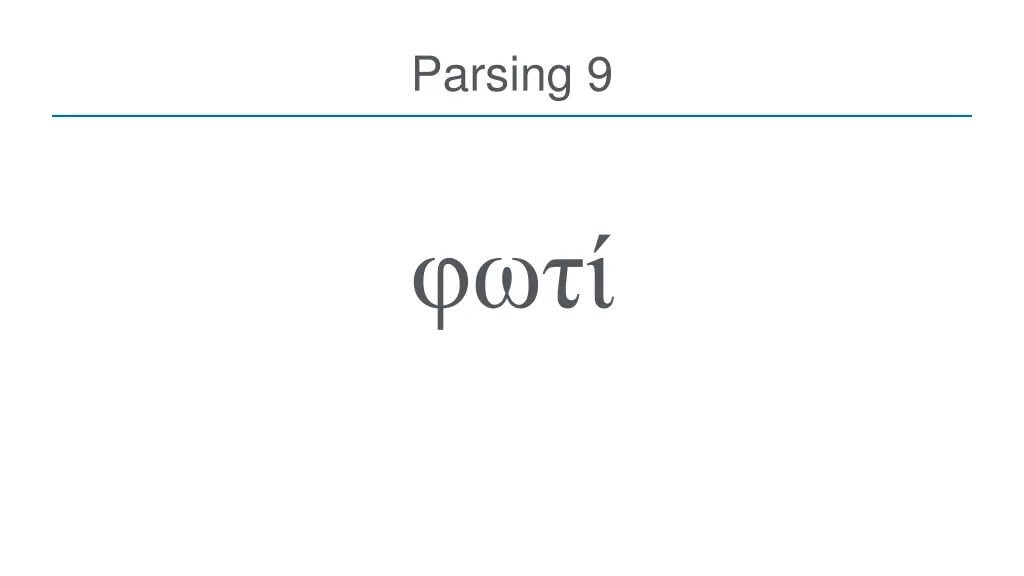 parsing 9