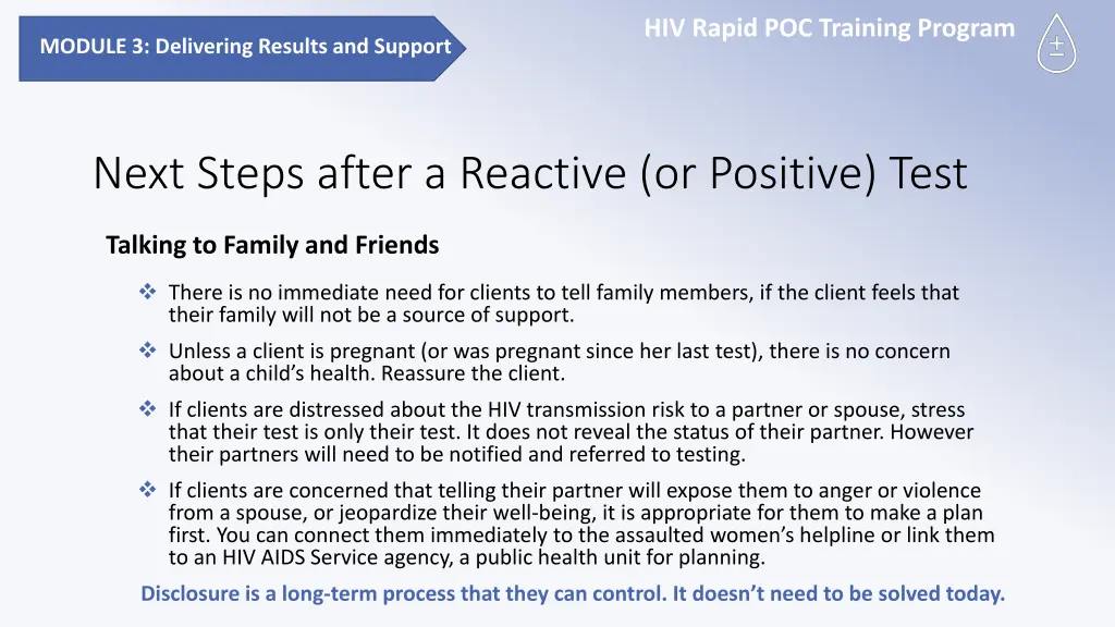 hiv rapid poc training program 7