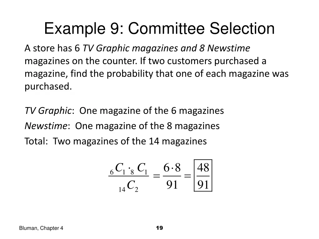 example 9 committee selection