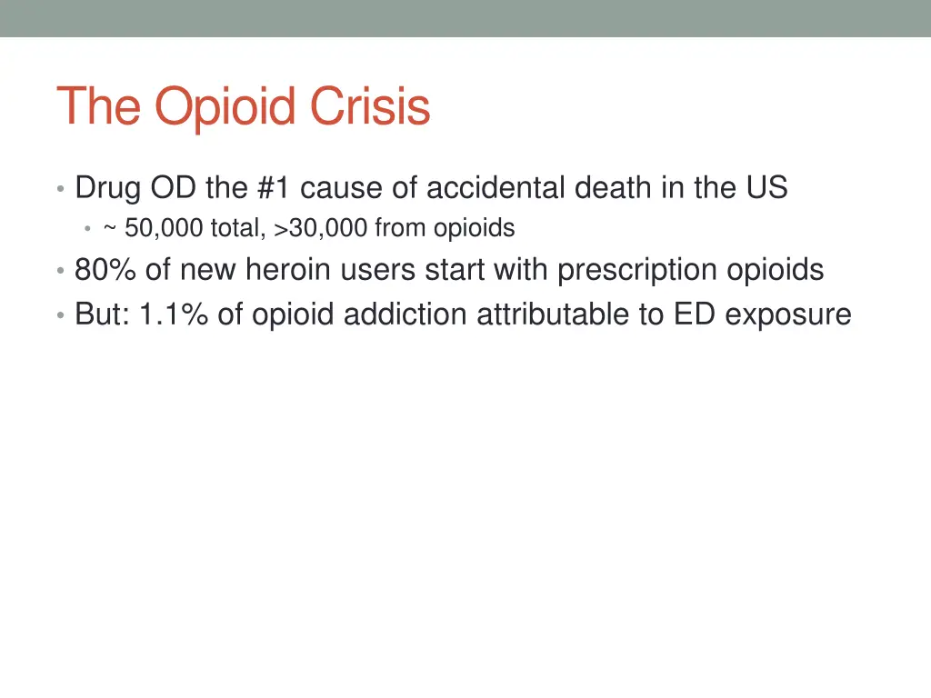 the opioid crisis