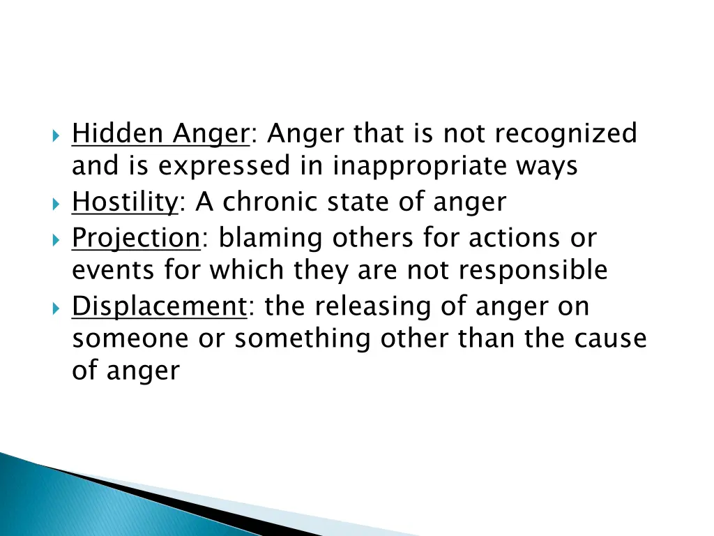 hidden anger anger that is not recognized