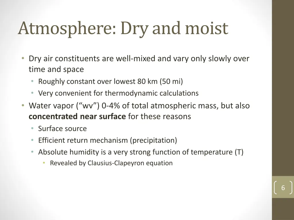 atmosphere dry and moist