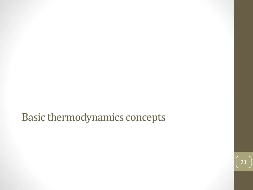 basic thermodynamics concepts