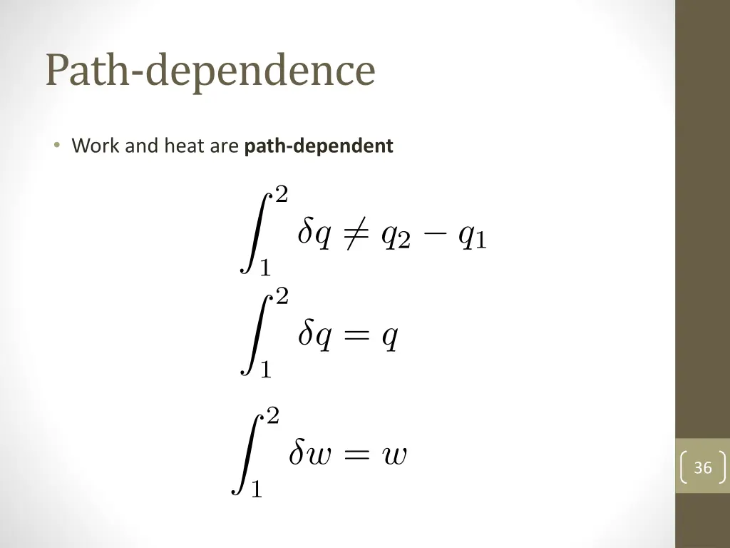 path dependence