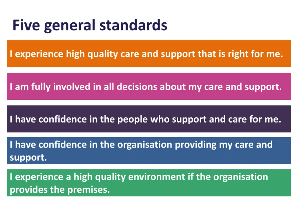 five general standards