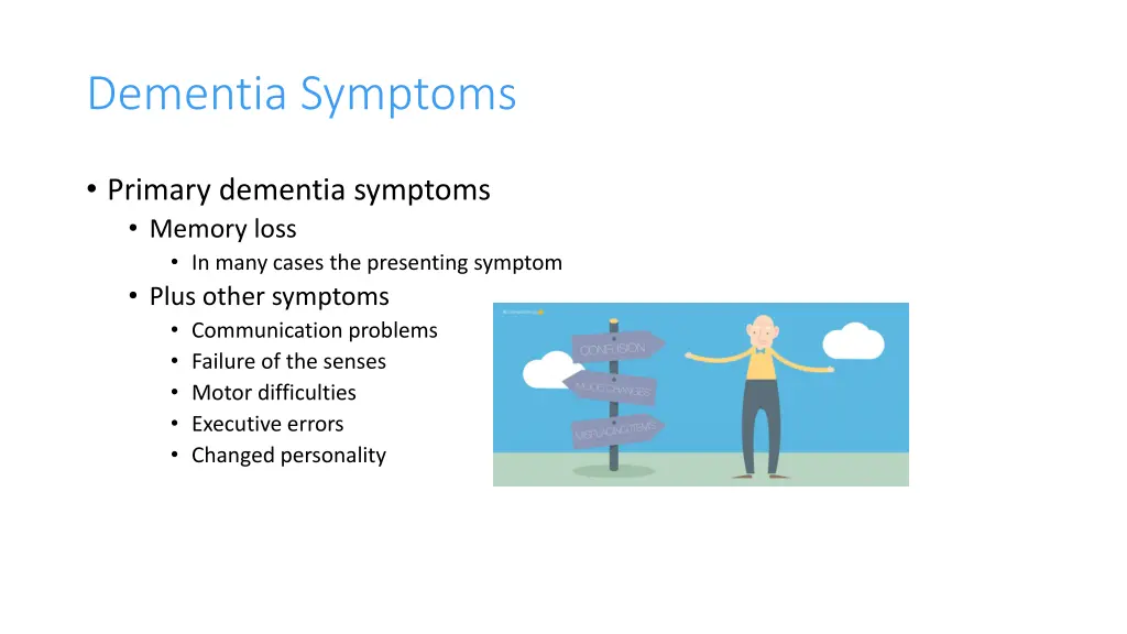 dementia symptoms