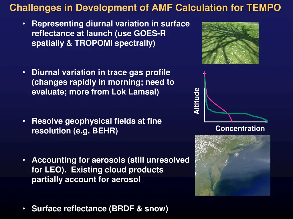 challenges in development of amf calculation