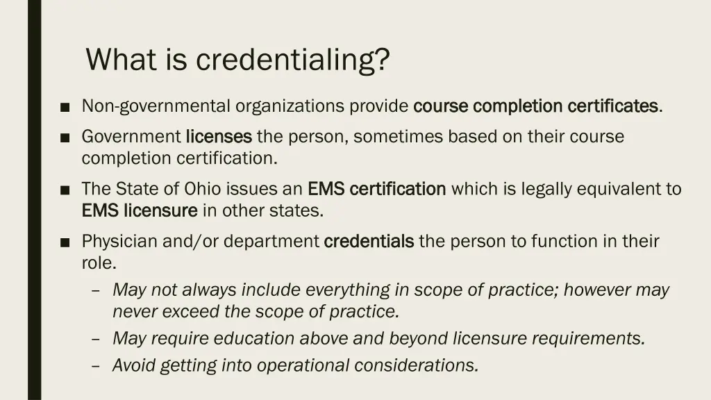 what is credentialing