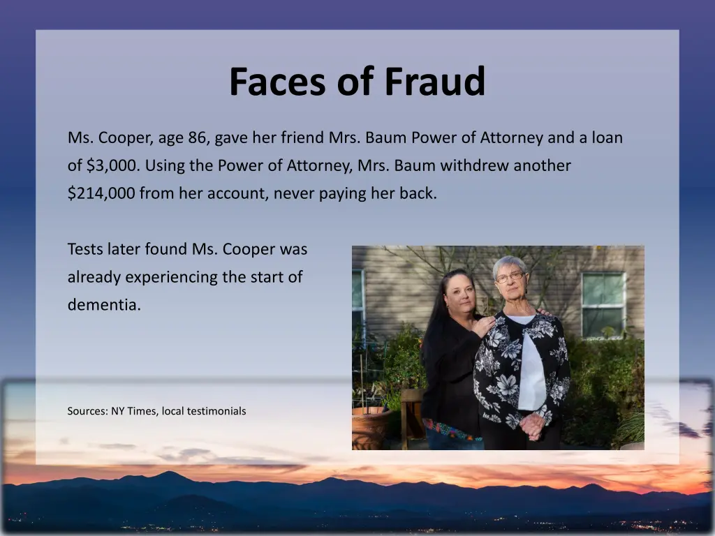 faces of fraud 2