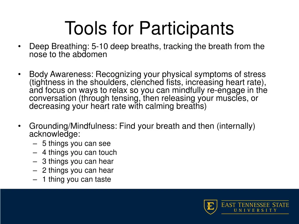 tools for participants deep breathing 5 10 deep