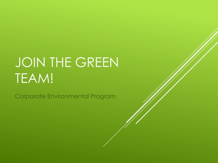 join the green team