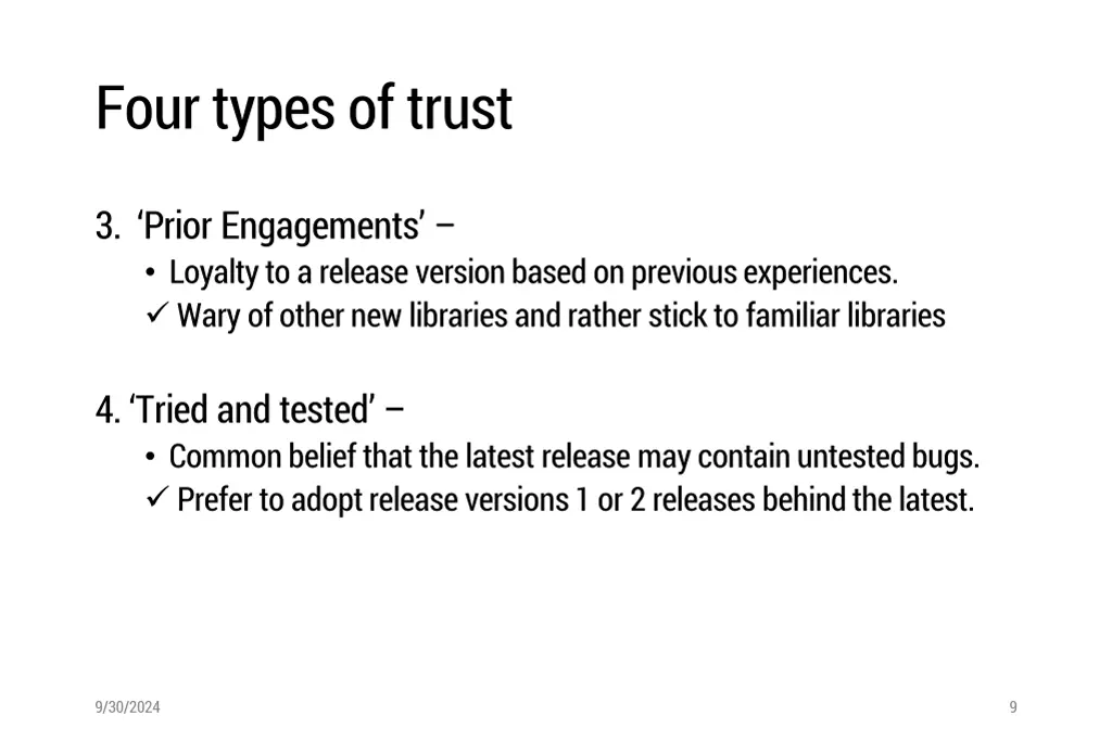 four types of trust 1