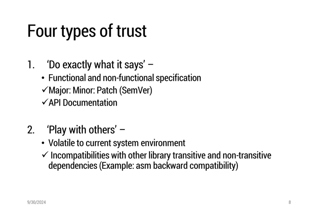 four types of trust