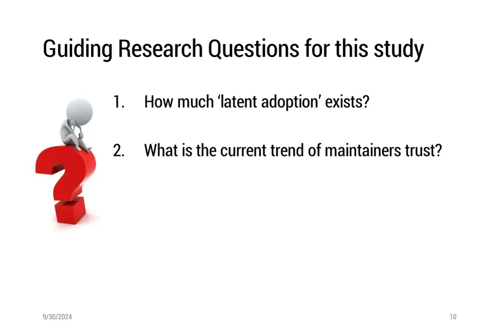 guiding research questions for this study