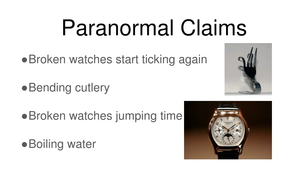 paranormal claims