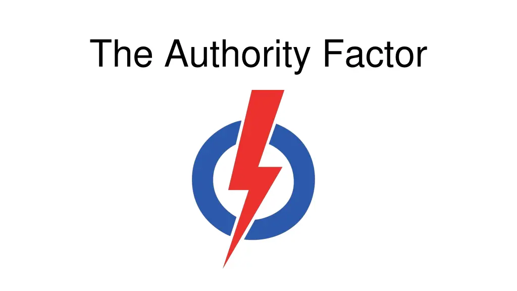 the authority factor