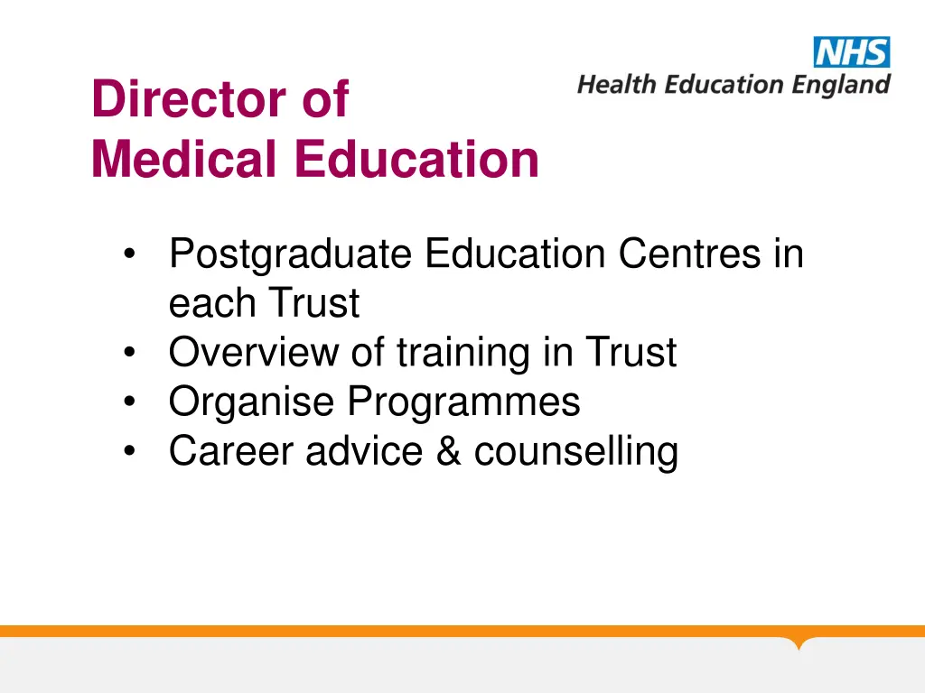 director of medical education