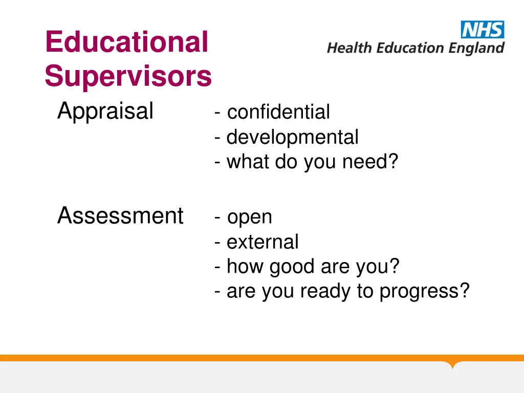 educational supervisors appraisal assessment