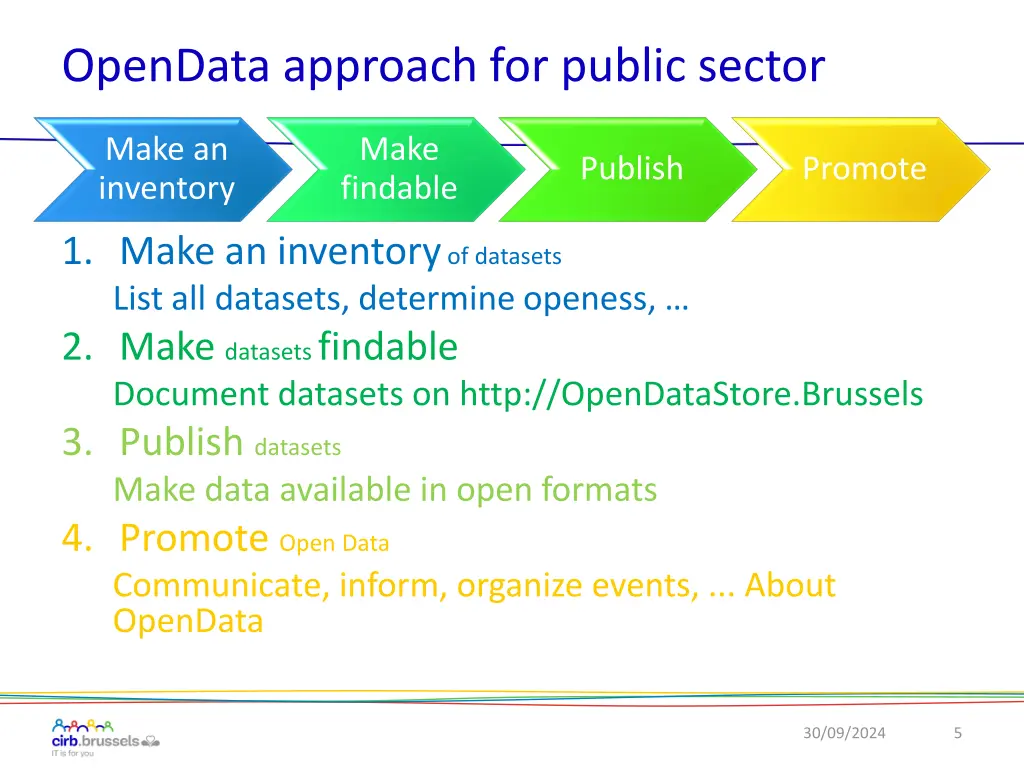 opendata approach for public sector