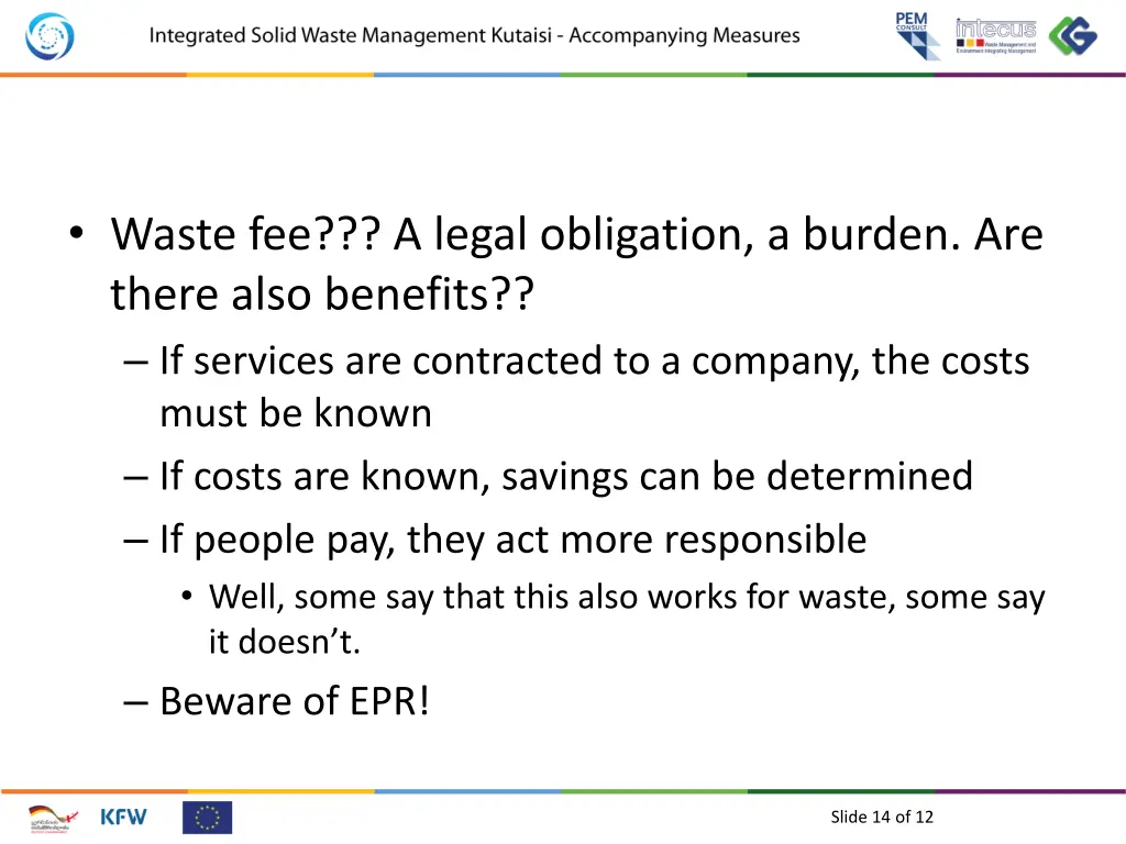 waste fee a legal obligation a burden are there