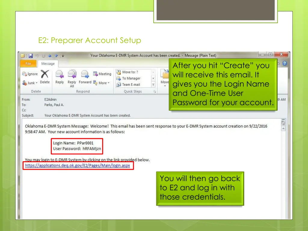 e2 preparer account setup 1