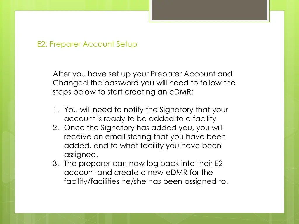 e2 preparer account setup 4