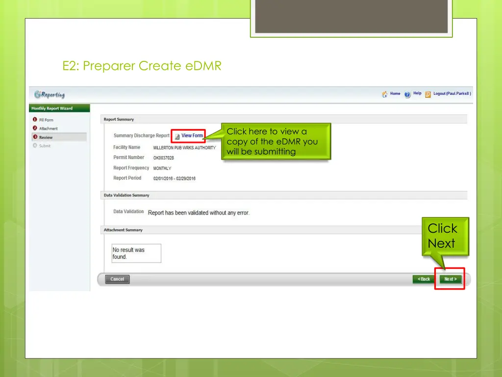 e2 preparer create edmr 7