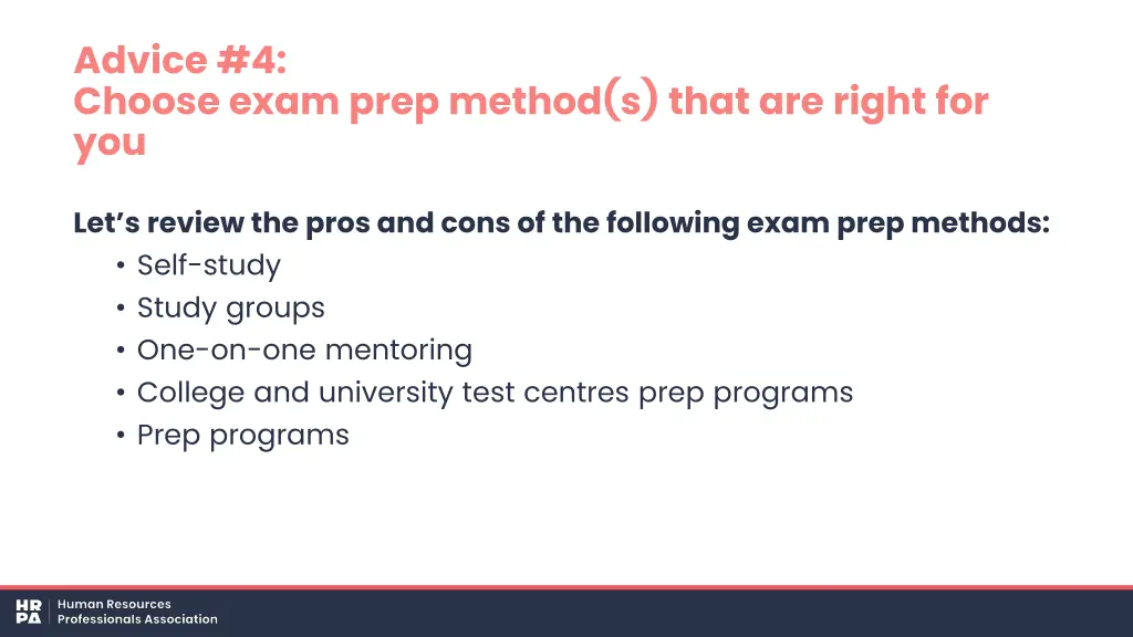 advice 4 choose exam prep method s that are right