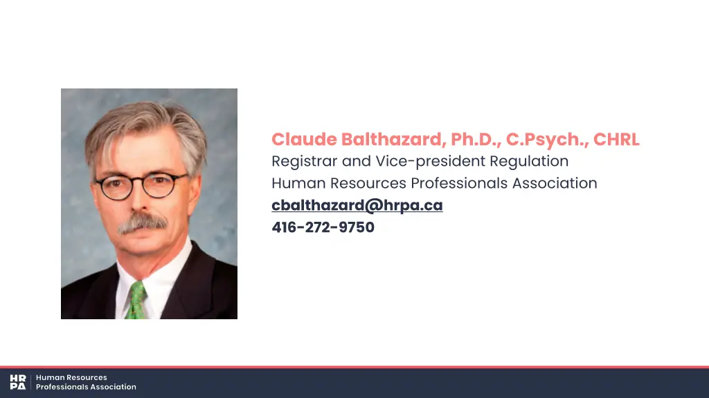 claude balthazard ph d c psych chrl registrar