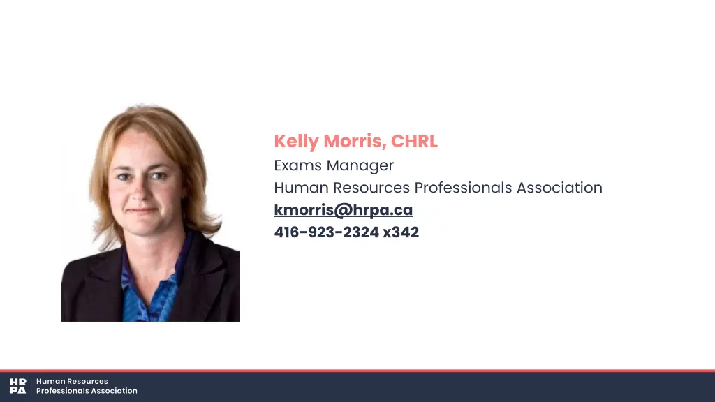 kelly morris chrl exams manager human resources