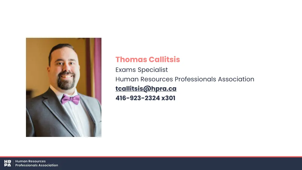 thomas callitsis exams specialist human resources