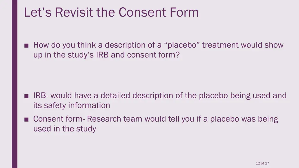 let s revisit the consent form