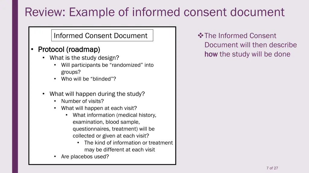 review example of informed consent document 1