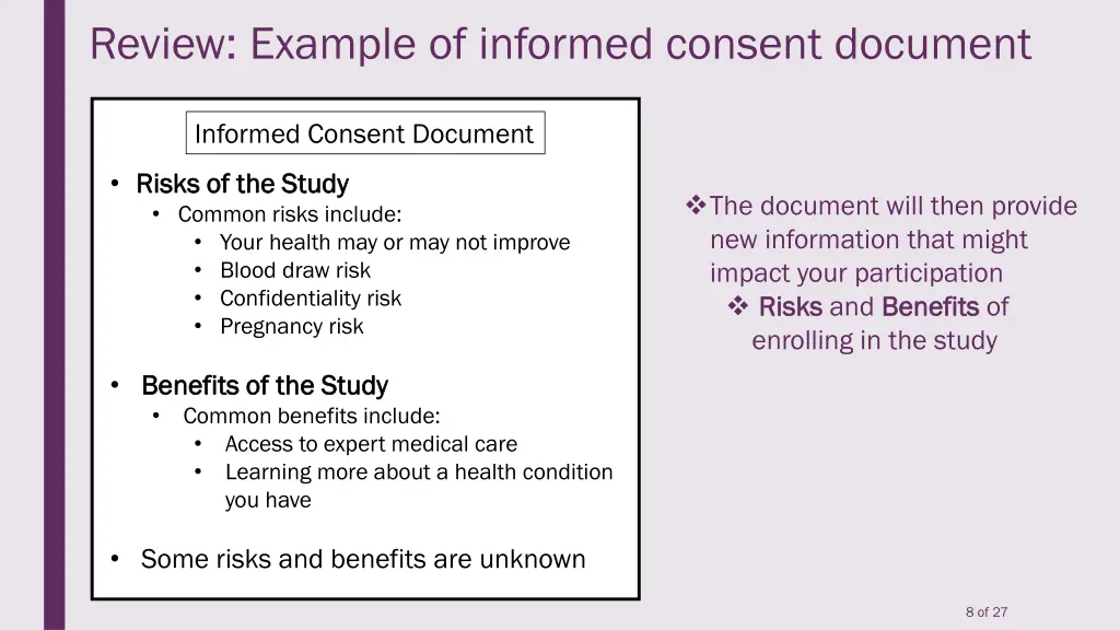 review example of informed consent document 2