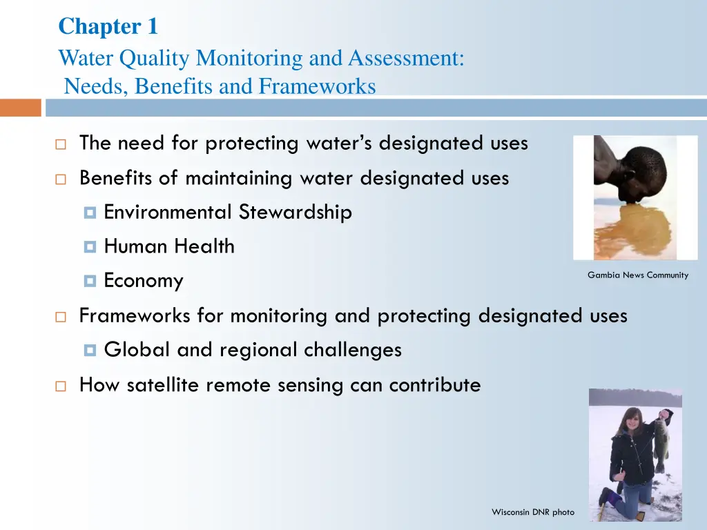 chapter 1 water quality monitoring and assessment