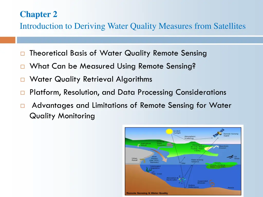 chapter 2 introduction to deriving water quality