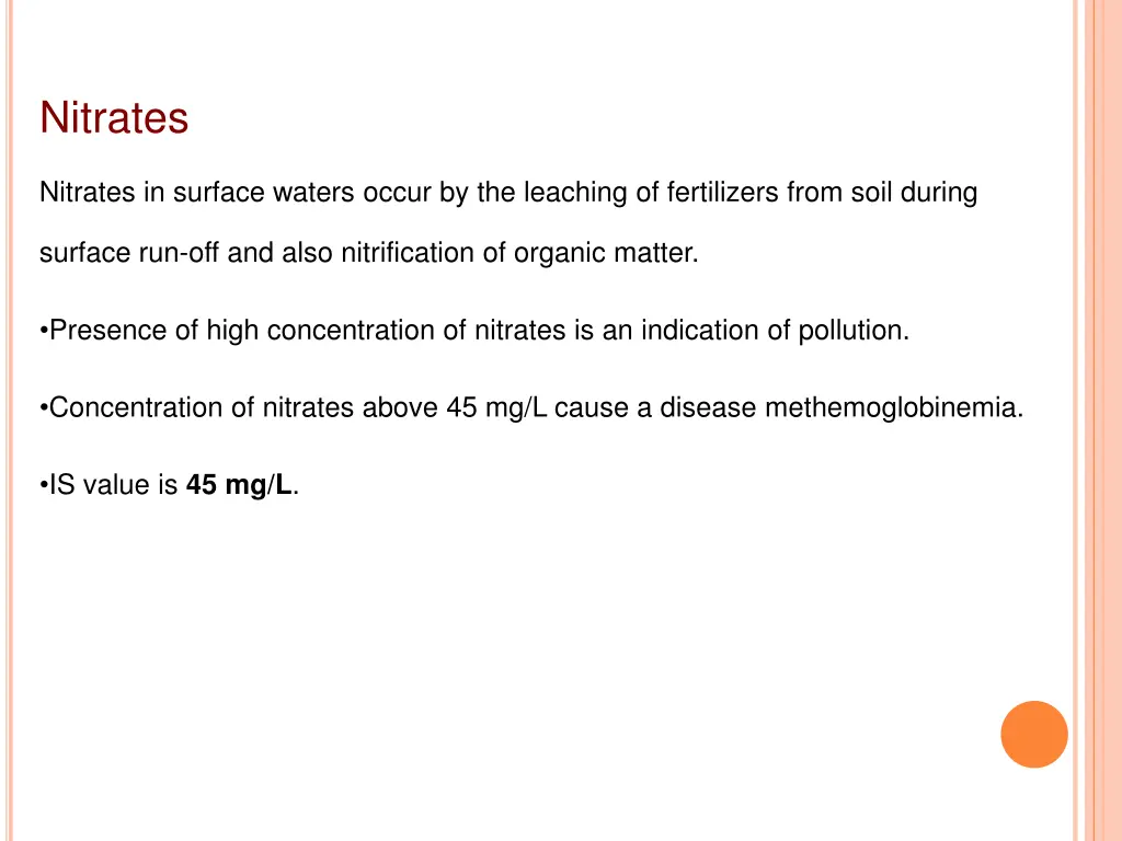 nitrates