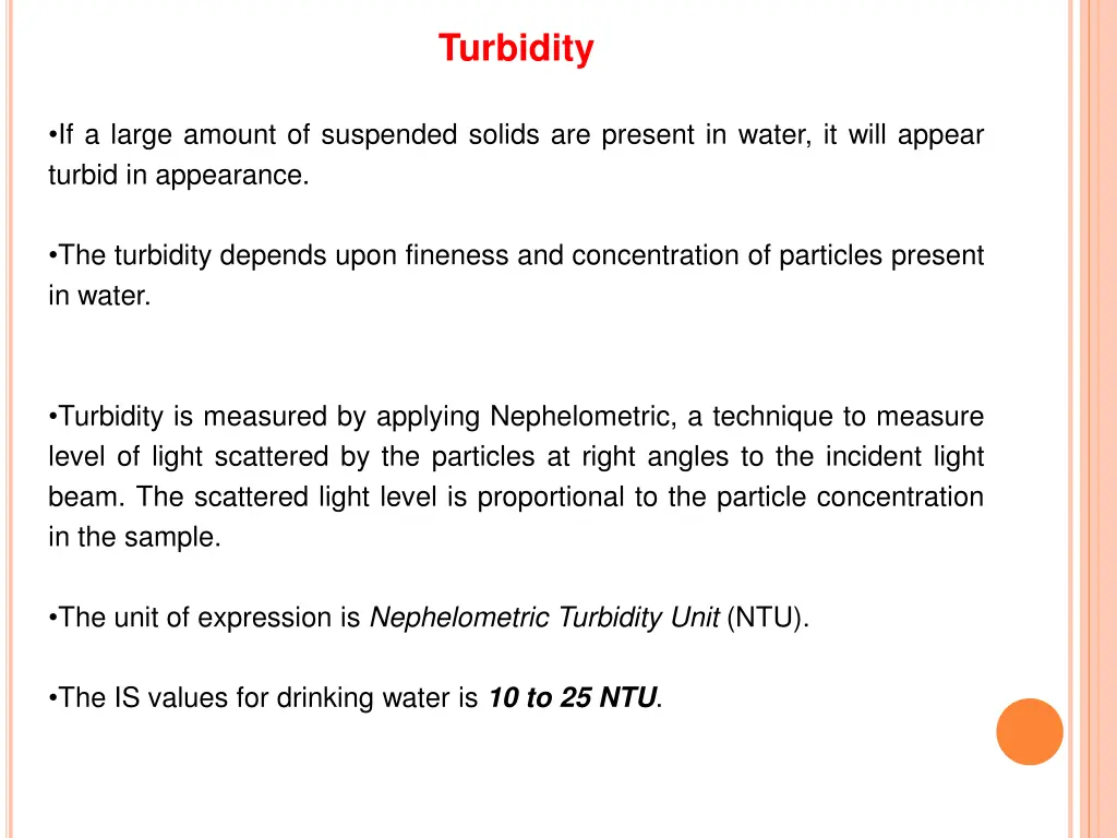 turbidity