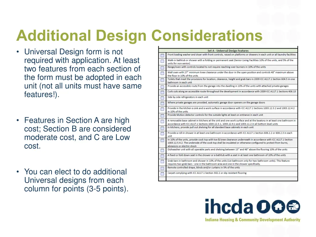 additional design considerations universal design