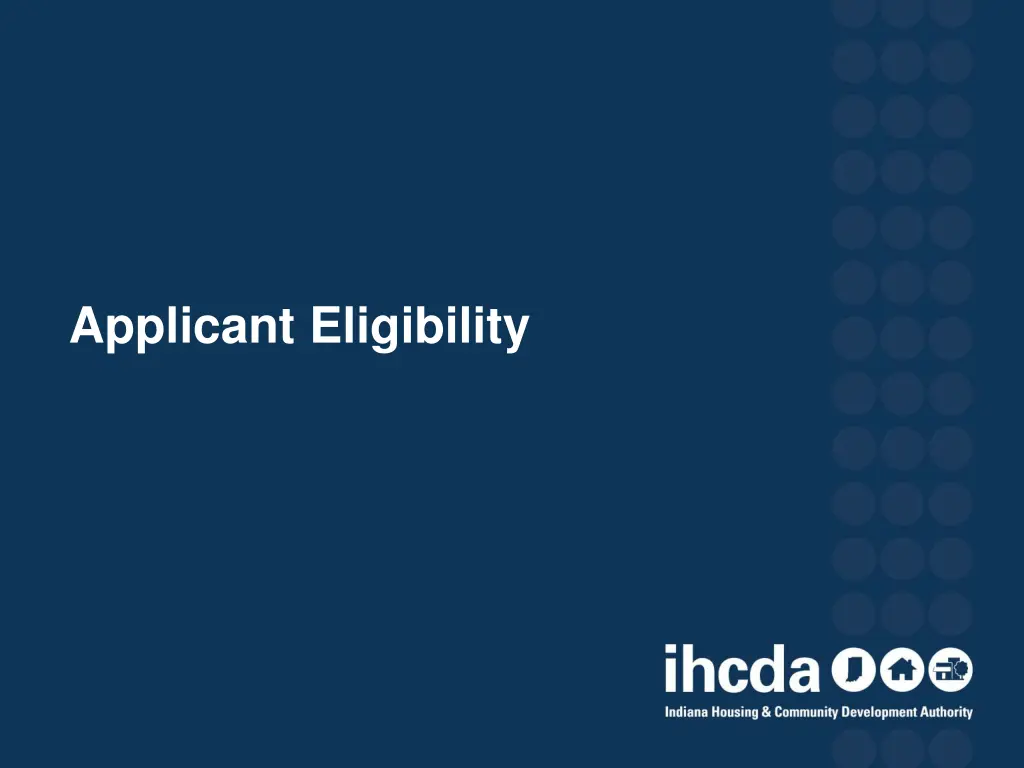 applicant eligibility