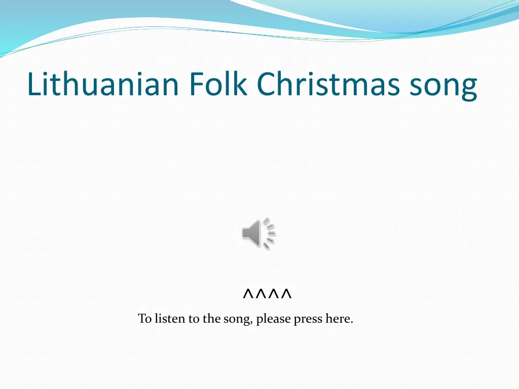 lithuanian folk christmas song