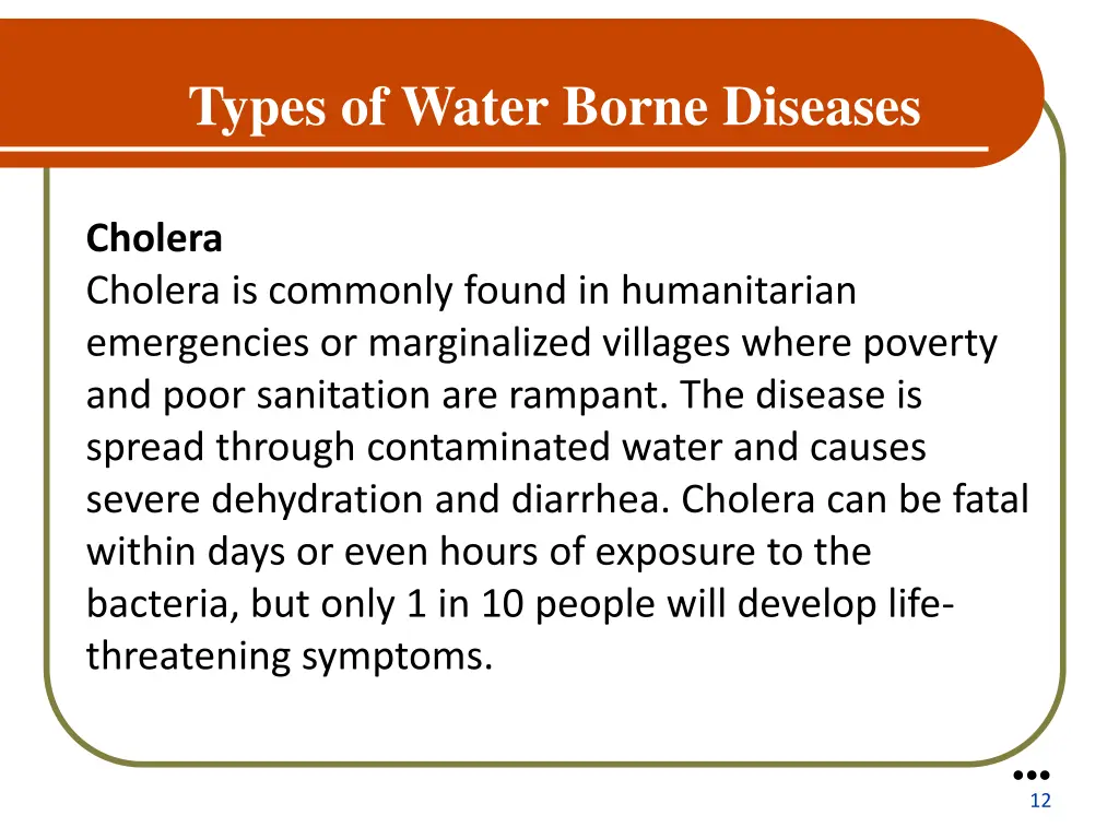 types of water borne diseases 1