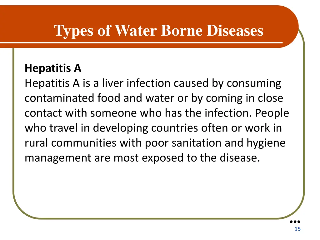 types of water borne diseases 4