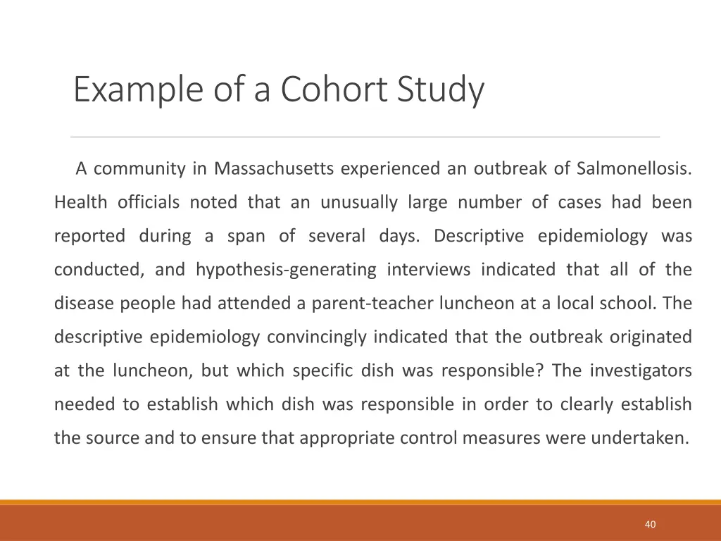 example of a cohort study