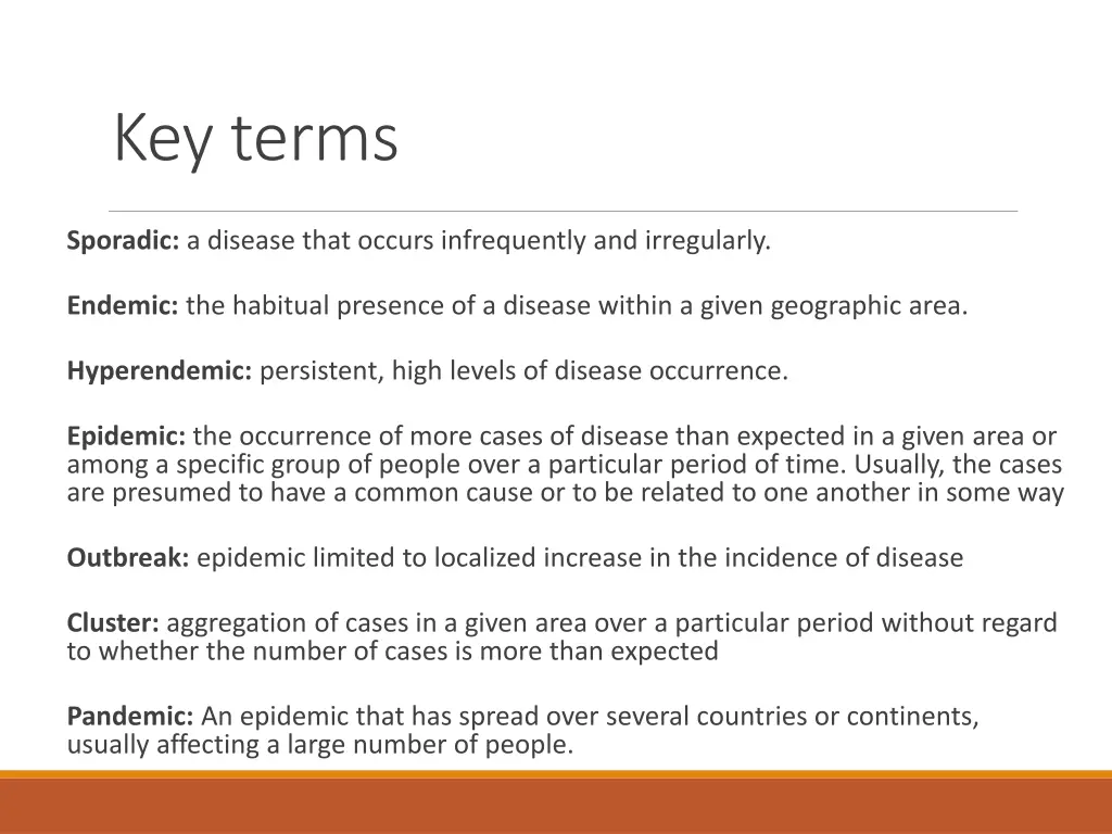 key terms