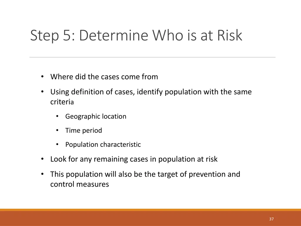 step 5 determine who is at risk 1