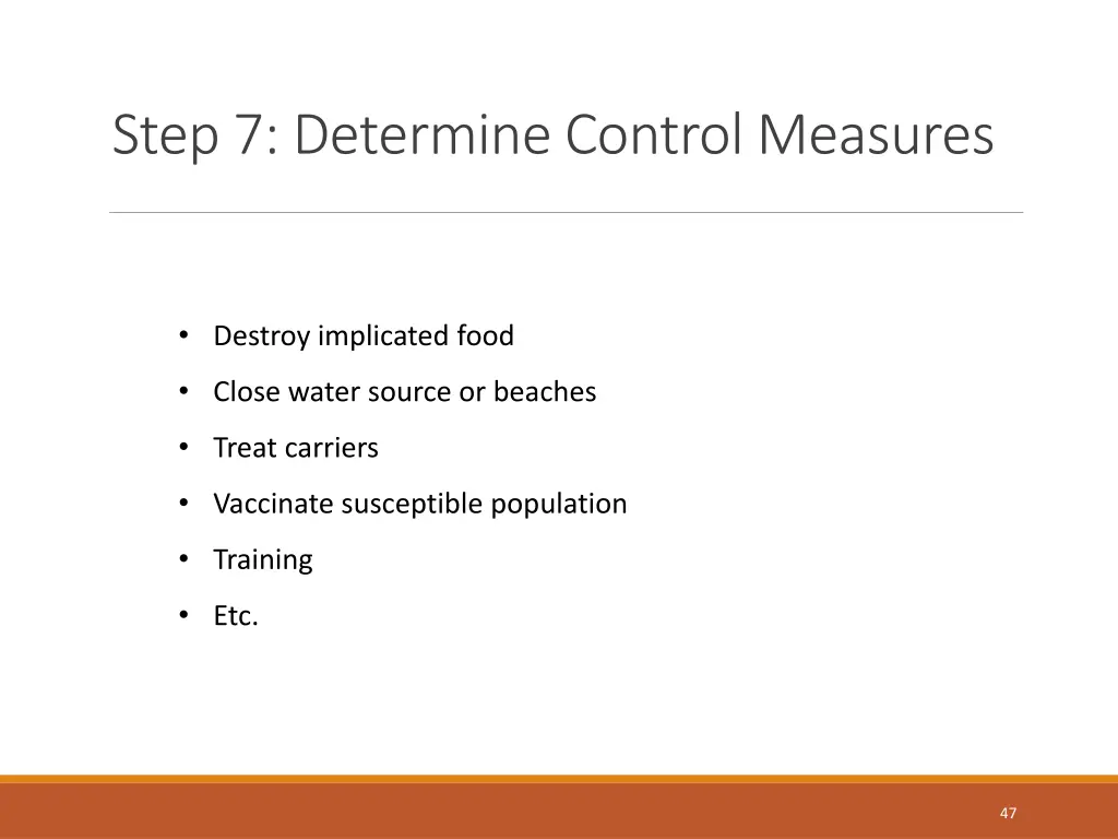 step 7 determine control measures 1