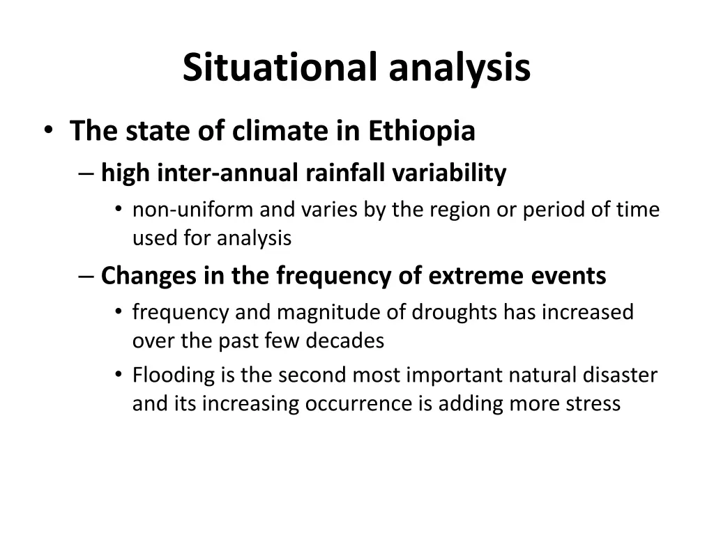 situational analysis