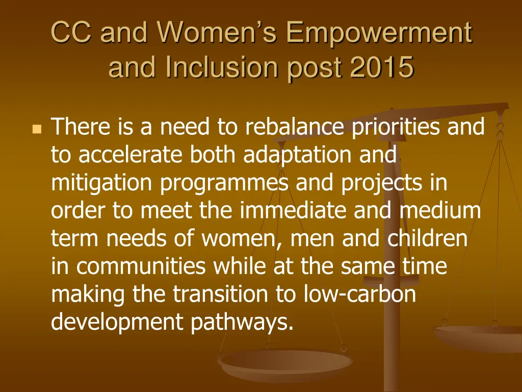 cc and women s empowerment and inclusion post 2015